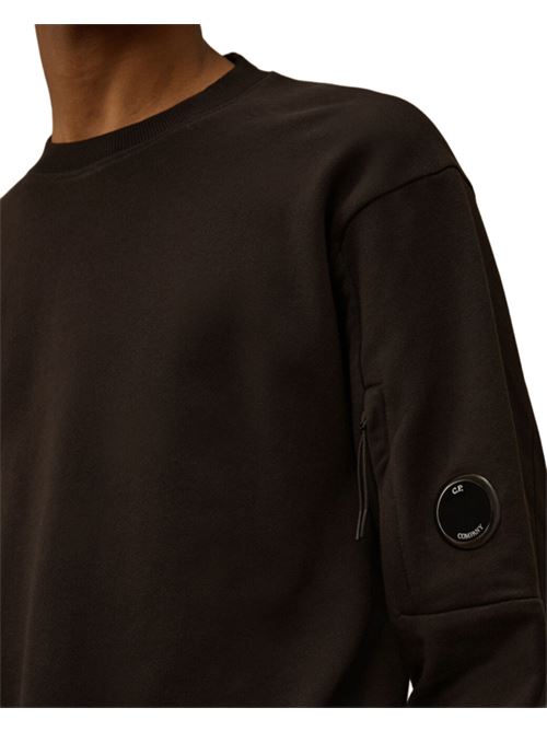 Felpa da uomoin puro cotone, girocollo, colore black C.P. COMPANY | SS713A5086W999